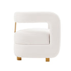 Manhattan Comfort Amirah 28.94" Modern Velvet Upholstered Accent Chair - White - 2 Pack-Inner Seat Depth: 20.87 in. Seat Height: 17.32 in. Inner Seat Width: 20.47 in