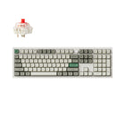Keychron Q6 Max RGB Wireless Mechanical Keyboard - Red Switch - Full-size Layout with Knob - Shell White-Exceptional Connectivity: Seamlessly switch between devices with the 2.4 GHz wireless connection or Bluetooth 5.1, offering fast response times and multitasking capabilities across your computer, phone, and tablet.