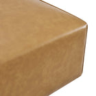 Modway Mingle Vegan Leather Ottoman - Tan-7