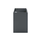 Modway Bryn 24" Wall-Mount Bathroom Vanity - Grey-Assembly Required