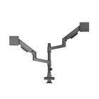 Amer Mounts HYDRA Elite Dual Monitor Arm for 17"-49" Screen - Black-Top Side Installation: configure entirely from above the desk surface