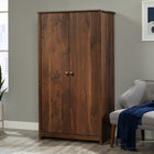 Sauder River Ranch Storage Cabinet - Grand Walnut-Adjustable shelving: Four adjustable shelves for the ultimate storage versatility. Each adjustable shelf has a maximum weight capacity of 25 lb. Large upper shelf holds 35 lb