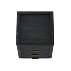 Manhattan Comfort Evelyn 20" Modern 3-Drawer Nightstand - Charcoal Grey-30 Day Limited Manufacturer's Warranty