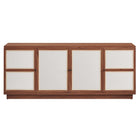 Modway Capri 63" Wood Grain TV Console - Walnut-Assembly Required
