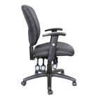 TygerClaw Fabric Back Office Chair, (TYFC2312)-Heavy-duty nylon base with durable multi-surface dual wheel casters