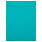JAM Paper 10" x 13" Open End Catalog Coloured Envelopes with Clasp Closure - Sea Blue Recycled - 50 Pack-Size: 10 x 13 inches
