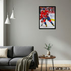 Alexander Ovechkin Capitals Action - Framed Canvas - 22" x 31"-Ready to hang - arrives fully assembled