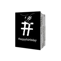Millbrook Studios Gift Bags - Jumbo - Hashtag - 12 Pack (47600)-17.5" x 4" x 12.75"