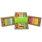 Tegu Magnetic Wooden Blocks - Tints - 90 Piece Set-Tegu is a building system consisting in a series of blocks and shapes appropriate for multiple age groups