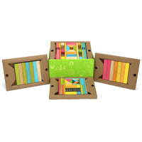 Tegu Magnetic Wooden Blocks - Tints - 90 Piece Set-Tegu is a building system consisting in a series of blocks and shapes appropriate for multiple age groups