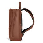 Champs Onyx Leather Classic Backpack - Brown-16" padded laptop sleeve