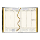 Brownline 2026 Executive Weekly Planner - 8-3/16" x 5-5/8" - Assorted Colours - Trilingual-Assorted colours (black, navy, burgundy, tan). Colour choice not available for online orders