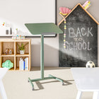 Seville Classics 25.6" W airLIFT Pneumatic Tilting Mobile Desk Cart - Sage Green-Net Weight: 22.6 lb