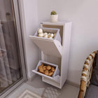 Ceha Canada CK 2-Door Multipurpose Metal Storage Cabinet - 13" W - White-VERSATILE DESIGN: Perfect for separating food, clothes, stationery, or more. Integrated handles make it easy to move, while multiple compartments keep items organized