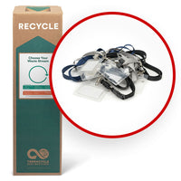 TerraCycle Name Tags and Lanyards - Zero Waste Box - Medium-Recycle name tags, plastic sleeves, metal or plastic fasteners, cloth or plastic lanyards.