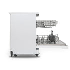 BLACK+DECKER 18" Portable Dishwasher - 8-Place Setting Capacity - 6 Wash Programs - White-Comes with a Child Lock feature 