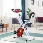 Soozier Foldable Exercise Bike with 8 Levels of Magnetic Resistance-Double X-frame support structure, making the product more stable 