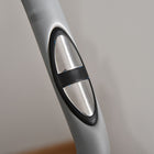 Soozier Folding Exercise Bike with 8-Level Magnetic Resistance - Grey-Comfortable saddle with foam padding and synthetic cover (adjustable height at 7 levels from 30.5"/77.5 cm to 34.4"/87.5 cm) 