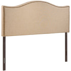 Modway Curl Nailhead Upholstered Queen Headboard - Cafe-Contemporary headboard