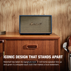 Marshall Acton III Bluetooth Wireless Speaker - Midnight Blue-A more sustainable approach: Acton III has music at heart and the environment in mind. This new generation takes a more sustainable approach with a PVC-free build that comprises 70% recycled plastic and only vegan materials