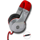 Mental Beats Xpert DJ Headphones with Microphone, Red-Tangle free single sided cable (3.5mm)