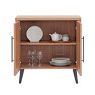 Manhattan Comfort Jodie 31.1" Mid-Century Modern Accent Cabinet - Maple-15.7" L x 31.1" W x 32" H