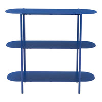 Zuo Tre Console Table - Blue-Powder Coated Steel oval shape tabletop