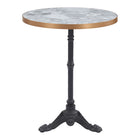 Zuo Gazebo Dining Table - Multicolor-Faux Stone MDF round shape tabletop