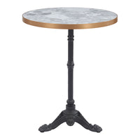 Zuo Gazebo Dining Table - Multicolor-Faux Stone MDF round shape tabletop