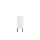 Manhattan Comfort Yonkers 62.99" Mid-Century Modern Sideboard - White-Sleek Beveled Top Board Design