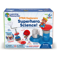 Learning Resources Stem Explorers Superhero Science-From magnetism and colour mixing to early physics feats, this set helps kids discover experimentation, observation, and other essential STEM skills