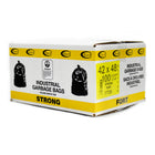 Eco II Garbage Bags - 42" x 48" - Strong - Clear - 100 Pack-100 Pack