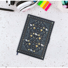 Hilroy Petite Garden Journal - 8" x 6" - Lined - 96 Sheets - Navy-Two ribbon page markers for easy organization