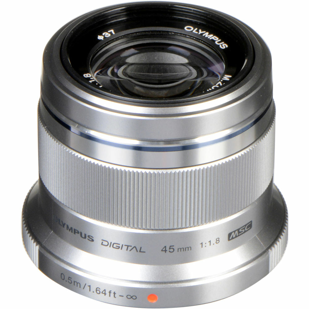 Olympus M.Zuiko Digital 45mm f/1.8 Lens - Silver | staples.ca