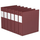 Davis Group Premium Economy Binder - Round Ring - 2" - Burgundy - 6 Pack-3 Ring Binder