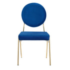 Modway Craft Performance Velvet Dining Side Chair - Gold/Navy-9
