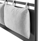 Modway Marlowe 4-Poster Canopy Metal Queen Platform Bed - Charcoal-Modern Four-Poster Design