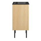 Modway Chaucer 18" Bathroom Vanity - Oak/Black-9