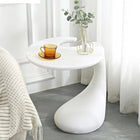 Plata Import Tommy 21.5"W Round Side Table - White-No assembly required 