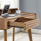 Modway Render 39.5" Writing Desk - Walnut-Durable Particleboard Construction