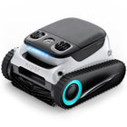 Aiper Scuba N1 Pro Cordless Robotic Pool Cleaner for In-Ground Pools up to 2150sq.ft-The advanced particle filtration system works in tandem with the quad-brushless motors, dedicating more power to scrubbing and filtration, enabling the device to pick up and store debris as small as 3 microns in the massive 5-liter debris basket. A truly premium clean for your pool's floor, walls, and waterline all in one device, the Scuba N1 Pro
