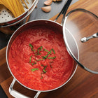 Tramontina Tri-Ply Clad 4 Qt Stainless Steel Covered Sauce Pan-Compatible with all cooktops