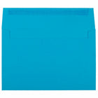 JAM Paper A9 Coloured Invitation Envelopes with Peel & Seal Closure - 5 3/4 x 8 3/4 - Blue Recycled - 100 Pack-Colour: Blue