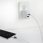 Scosche Strikeline USB-A to Lightning Charge & Sync Cable 4-ft. White/Grey-Designed for fast transfer rates and high-efficiency charging and syncing