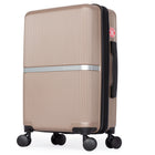 Air Canada Laurentian 20" Hardside Carry-On Luggage - 360-Degree Spinner - Champagne-8 spinner wheels provide smooth 360-degree maneuverability