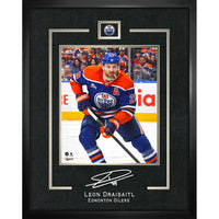 Leon Draisaitl Edmonton Oilers Replica Signature Frame - Framed Print - 16" x 20"-Premium virtual frames