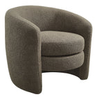 Modway Affinity Upholstered Boucle Fabric Curved Back Armchair - Pebble-Boucle Fabric Upholstery
