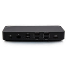 C2G USB-C 11-in-1 Hybrid DisplayLink Triple 4K Docking Station - Black-Hard wired Ethernet port for when security requires it or when WiFi is not available