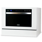 BLACK+DECKER Countertop Dishwasher - 7 Wash Programs - 6-Place Setting Capacity - White-LED Display with Electronic Touch Controls