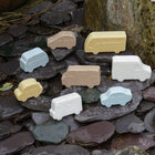 Yellow Door Little Lands Vehicles - Set of 8-Created using a durable stone mix, they are tough enough to use outdoors, whatever the weather!